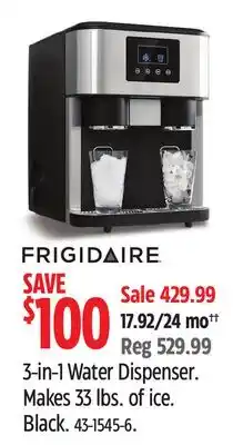 Canadian Tire Frigidaire 3-in-1 Water Dispenser offer