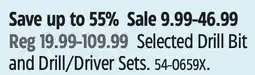 Canadian Tire Mastercraft Selected Drill Bit and Drill/Driver Sets offer