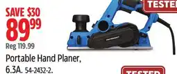 Canadian Tire Mastercraft Portable Hand Planer, 6.3A offer