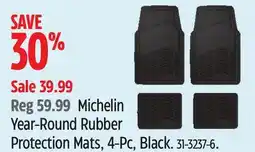 Canadian Tire Michelin Year-Round Rubber Protection Mats, 4-Pc, Black offer