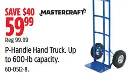 Canadian Tire Mastercraft P-Handle Hand Truck offer