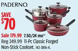 Canadian Tire Paderno 11-Pc Classic Forged Non-Stick Cookset offer