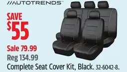 Canadian Tire Autotrends Complete Seat Cover Kit offer