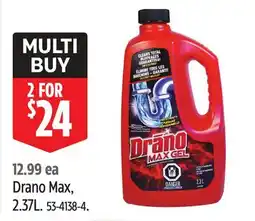 Canadian Tire Drano Max, 2.37L offer