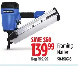 Canadian Tire Mastercraft Framing Nailer offer