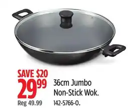 Canadian Tire 36cm Jumbo Non-Stick Wok offer