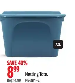 Canadian Tire Type A Nesting Tote offer