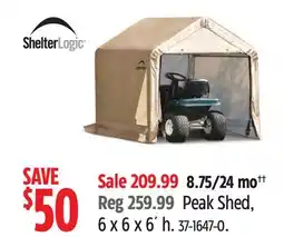 Canadian Tire Peak Shed offer