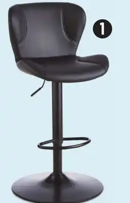 Canadian Tire CANVAS Burnaby Gas-Lift Bar Stool, Black offer