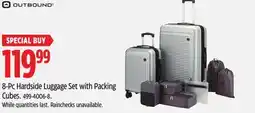 Canadian Tire Outbound 8-Pc Hardside Luggage Set with Packing Cubes offer