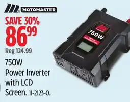 Canadian Tire MotoMaster 750W Power Inverter with LCD Screen offer