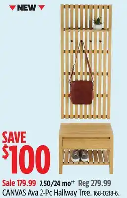 Canadian Tire CANVAS Ava 2-Pc Hallway Tree offer