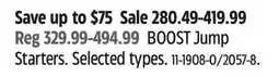 Canadian Tire NOCO BOOST Jump Starters offer