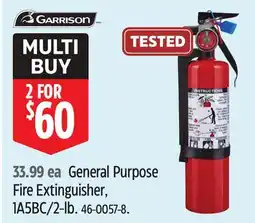 Canadian Tire General Purpose Fire Extinguisher offer