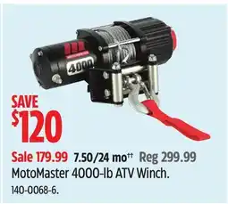 Canadian Tire MotoMaster 4000-lb ATV Winch offer