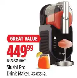 Canadian Tire Slushi Pro Drink Maker offer