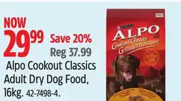 Canadian Tire Purina Alpo Cookout Classics Adult Dry Dog Food, 16kg offer