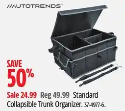 Canadian Tire Autotrends Standard Collapsible Trunk Organizer offer