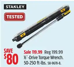 Canadian Tire 1⁄2˝-Drive Torque Wrench offer