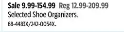 Canadian Tire Selected Shoe Organizers offer
