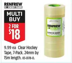 Canadian Tire Clear Hockey Tape offer