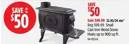 Canadian Tire Cast-Iron Wood Stove offer