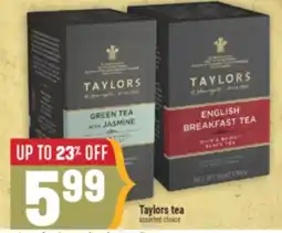 Marché Adonis Taylors tea offer