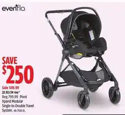 Canadian Tire Pivot Xpand Modular Single-to-Double Travel System offer