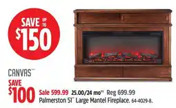 Canadian Tire Palmerston 51˝ Large Mantel Fireplace offer