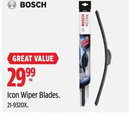 Canadian Tire Bosch Icon Wiper Blades offer