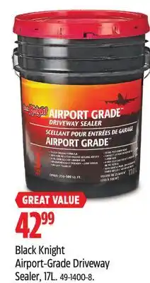 Canadian Tire Black Knight Airport-Grade Driveway Sealer, 17L offer