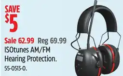 Canadian Tire ISOtunes AM/FM Hearing Protection offer