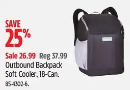 Canadian Tire Outbound Backpack Soft Cooler offer