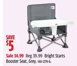 Canadian Tire Bright Starts Booster Seat, Grey offer