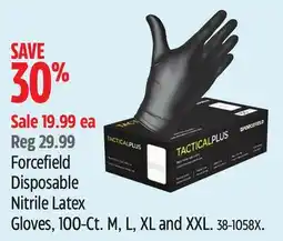 Canadian Tire Forcefield Disposable Nitrile Latex Gloves offer