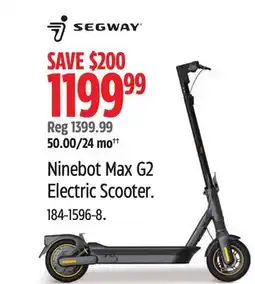 Canadian Tire Ninebot Max G2 Electric Scooter offer