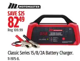 Canadian Tire MotoMaster Classic Series 15/8/2A Battery Charger offer
