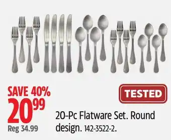 Canadian Tire 20-Pc Flatware Set offer