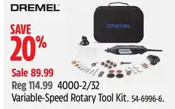 Canadian Tire Dremel Variable-Speed Rotary Tool Kit offer
