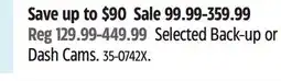 Canadian Tire Reload Selected Back-up or Dash Cams offer