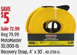Canadian Tire MotoMaster 30,000-lb Recovery Strap offer