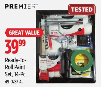 Canadian Tire Premier Ready-To- Roll Paint Set, 14-Pc offer