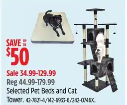 Canadian Tire Selected Pet Beds and Cat Tower offer