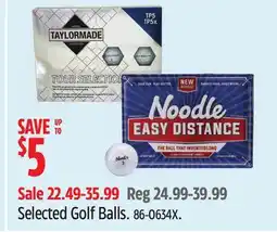 Canadian Tire Selected Golf Balls offer