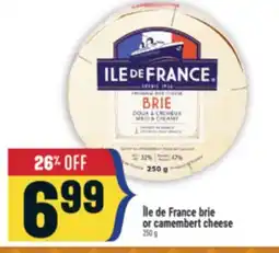 Marché Adonis Île de France brie or camembert cheese offer