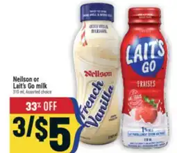Marché Adonis Neilson or Lait's Go milk offer