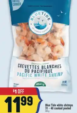 Marché Adonis Blue Tide white shrimps 31-40 cooked peeled offer