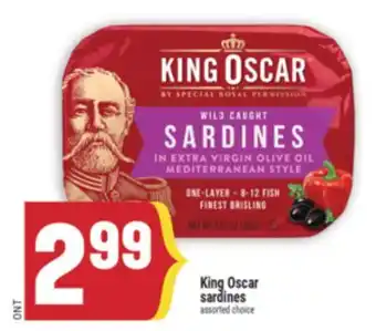 Marché Adonis King Oscar sardines offer