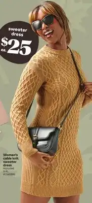 Giant Tiger Women's cable knit sweater dress offer