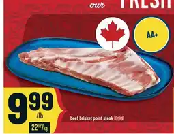 Marché Adonis Beef brisket point steak Halal offer